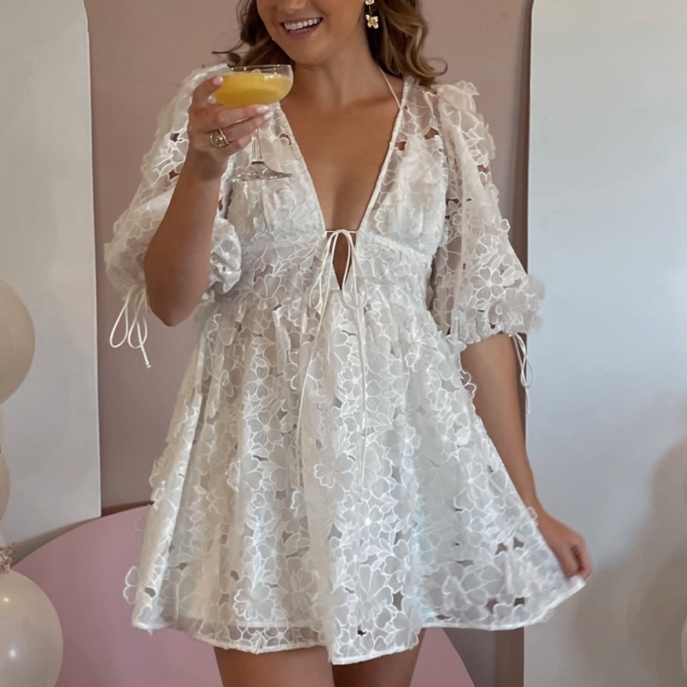 For Love & Lemons Serena/Leighton Mini Dress SZ L